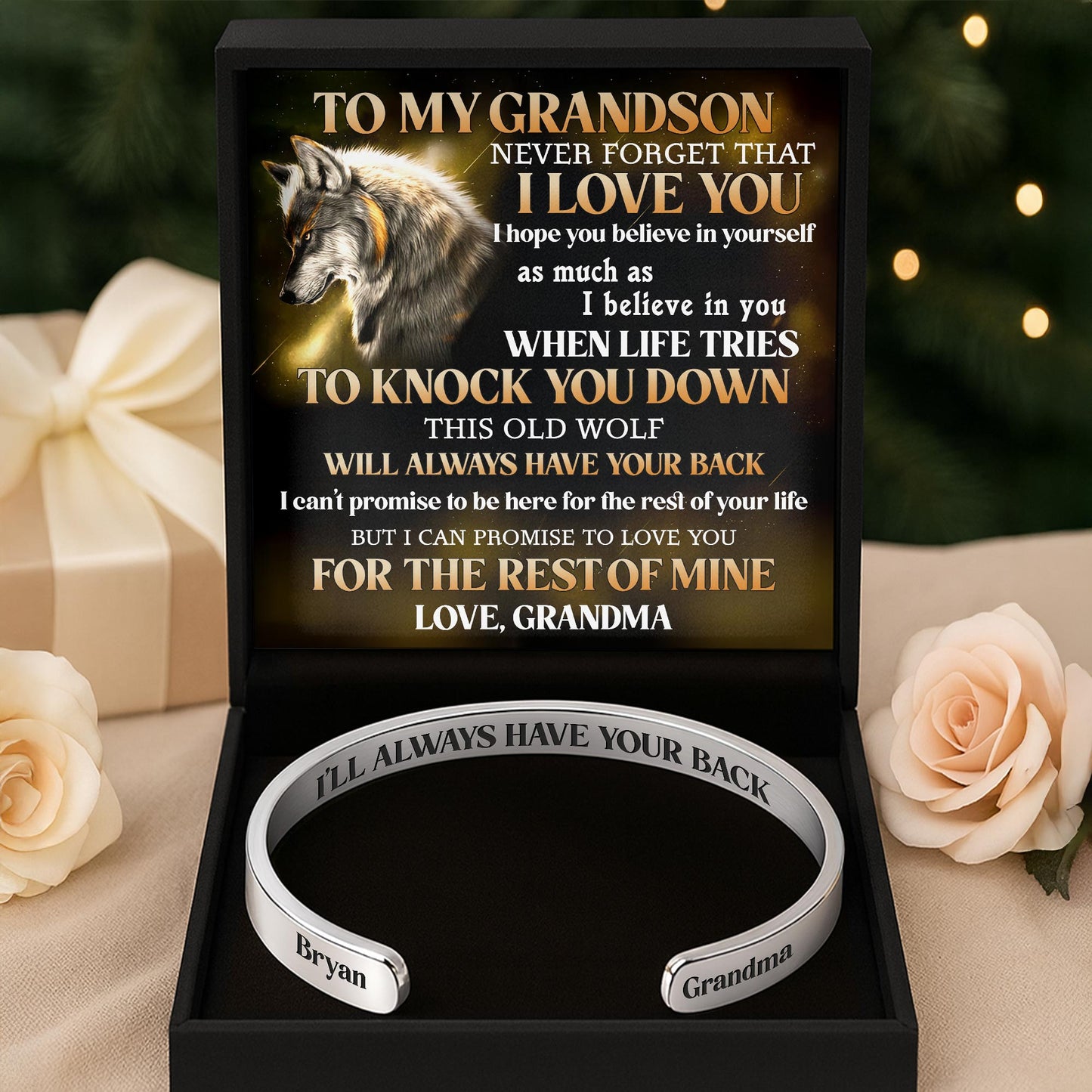 To My Grandson, This Old Wolf Will Always Have Your Back