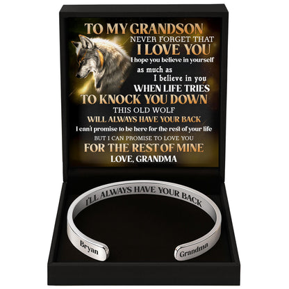 To My Grandson, This Old Wolf Will Always Have Your Back