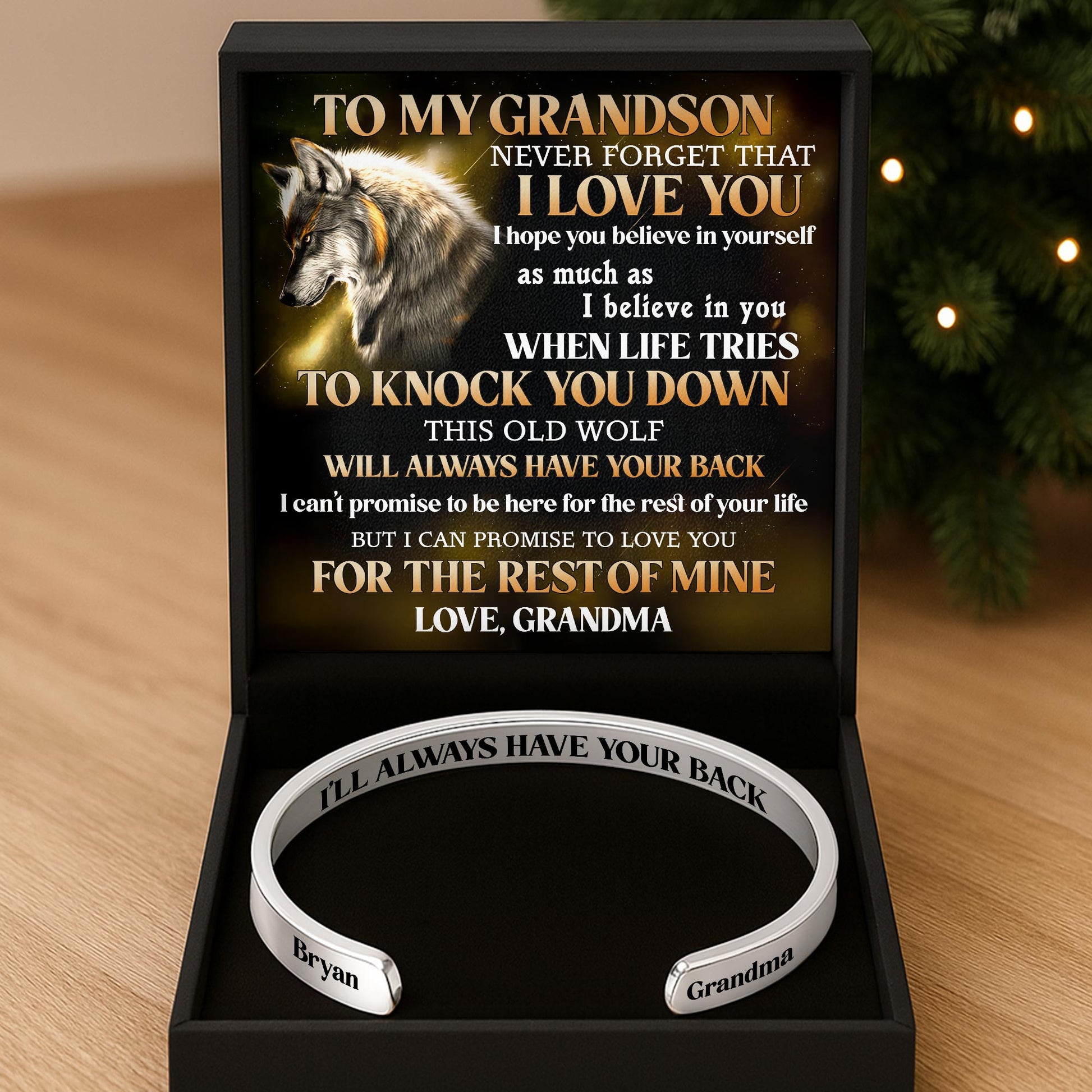 To My Grandson, This Old Wolf Will Always Have Your Back