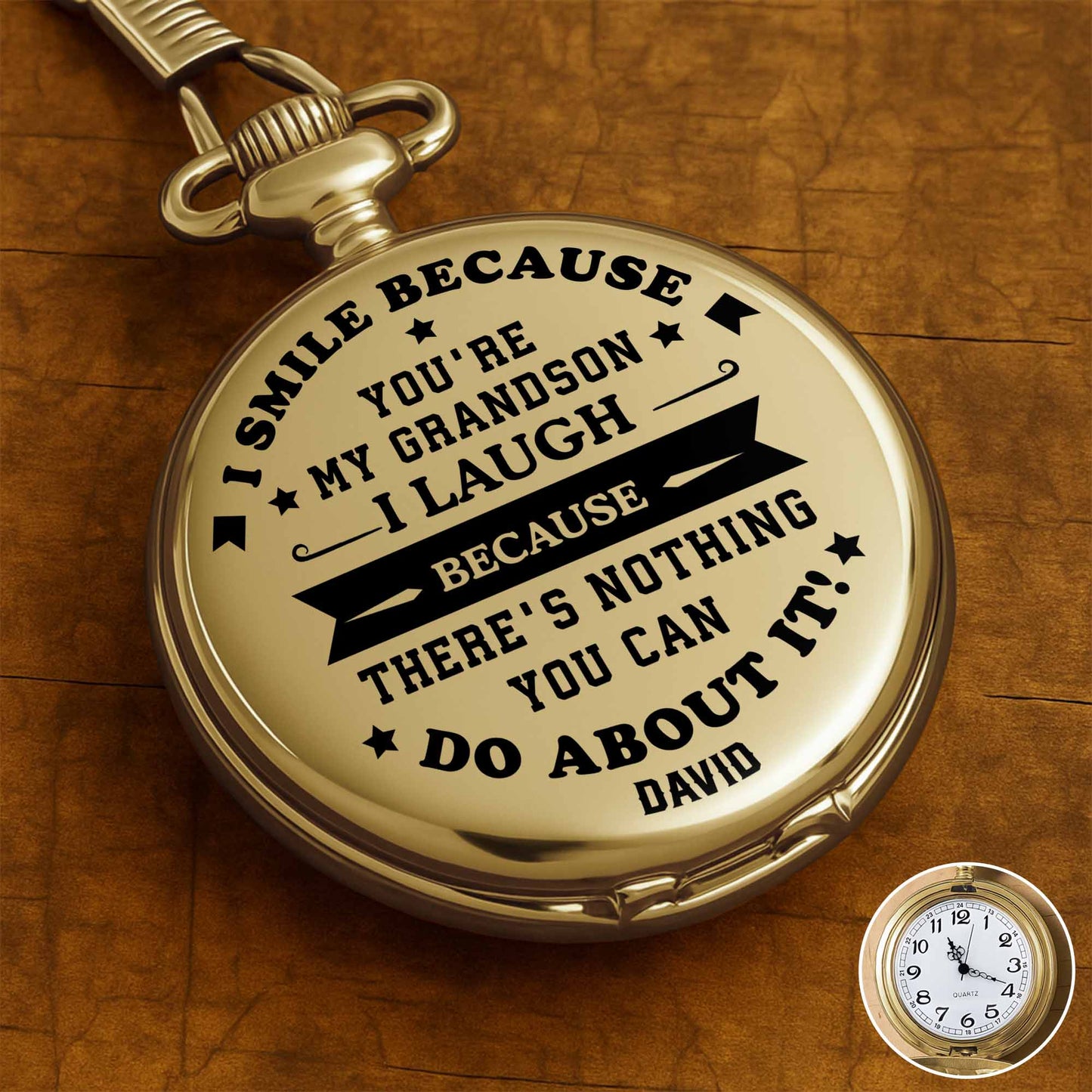 I Smile Because Youre My Grandson I Laugh Because