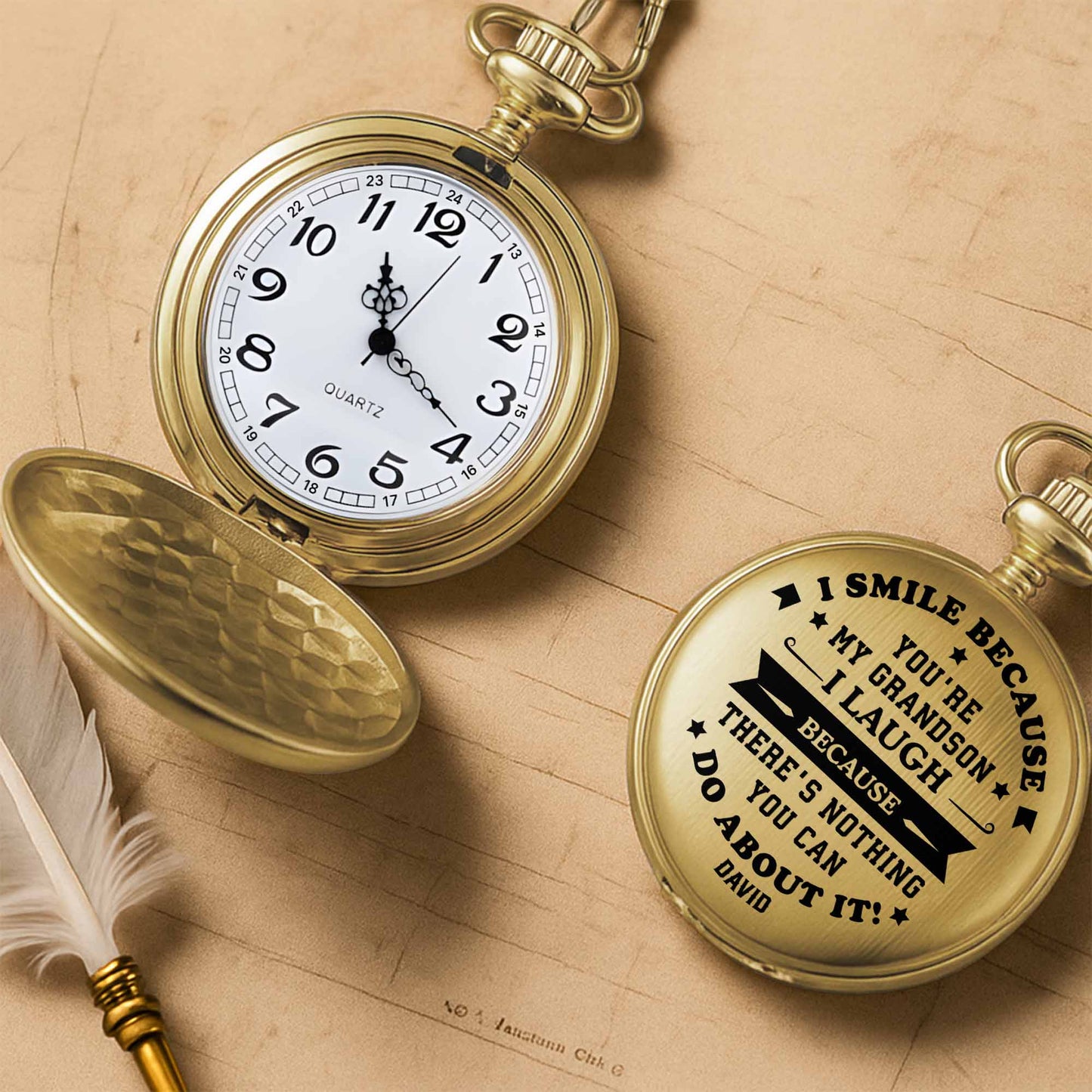 I Smile Because Youre My Grandson I Laugh Because