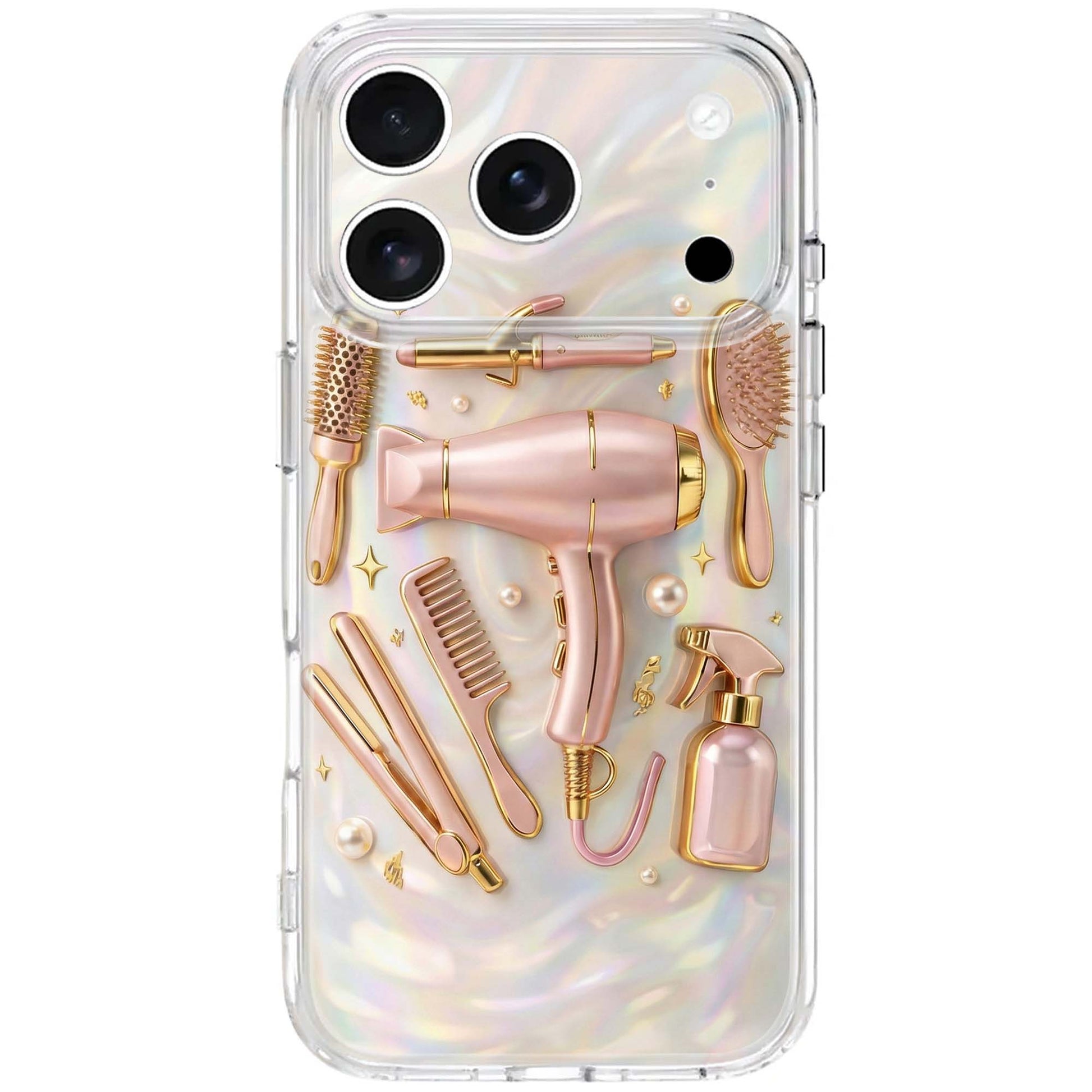 Styling With Love Hair Dryer And Salon Beauty Tools Pattern