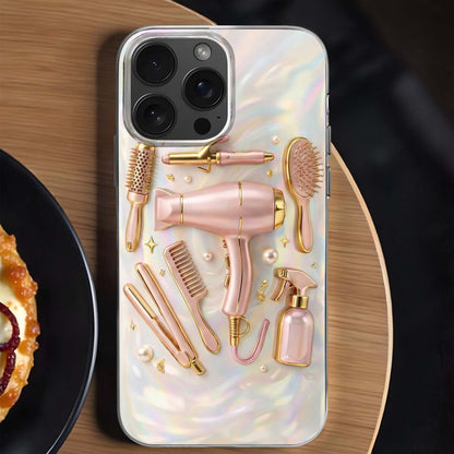 Styling With Love Hair Dryer And Salon Beauty Tools Pattern