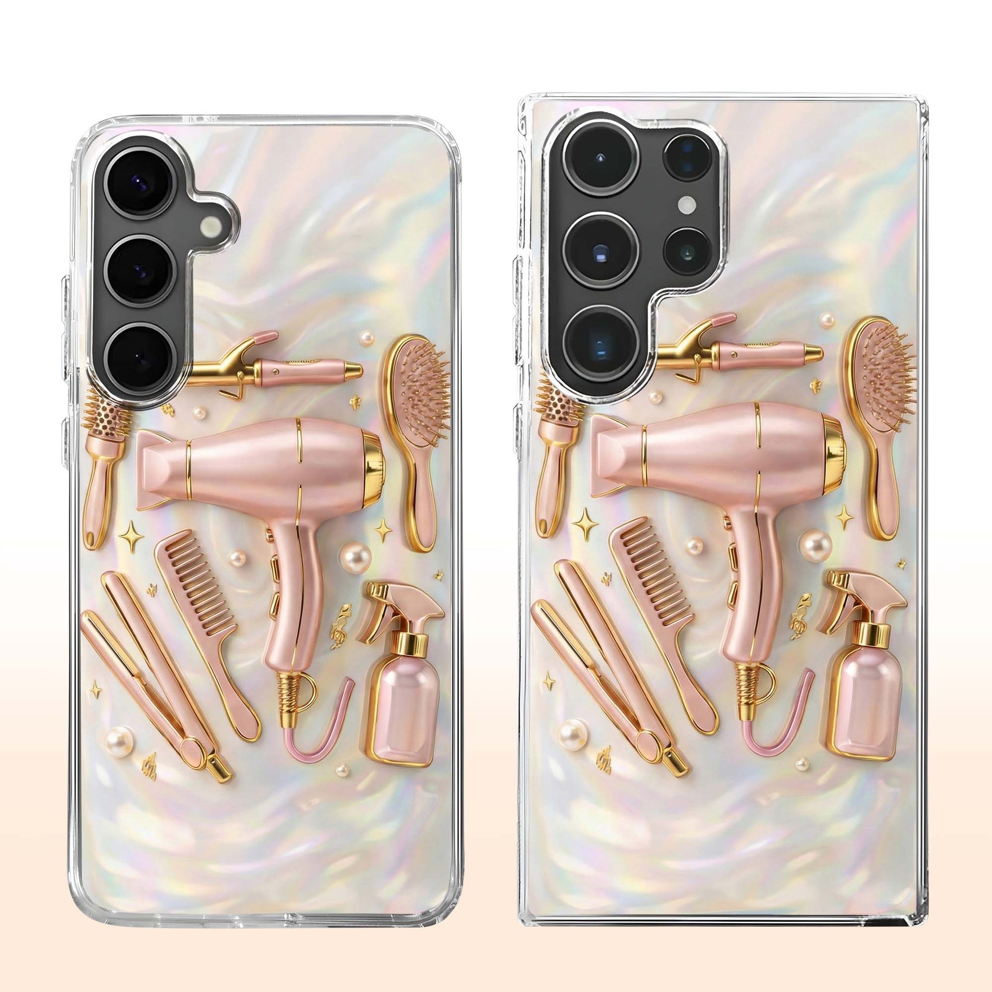 Styling With Love Hair Dryer And Salon Beauty Tools Pattern