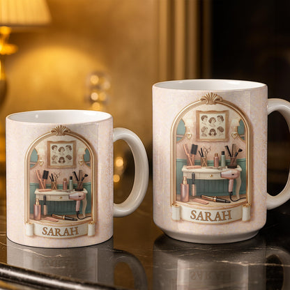 A Talented Hair Stylist Turns Every Day Into A Masterpiece Hair Dryer And Scissors - Personalized Custom Coffee Mug - HAIR076_MG