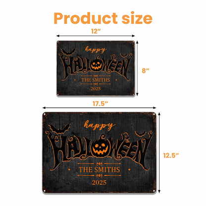 Happy Halloween Pumpkin And Bat Decoration