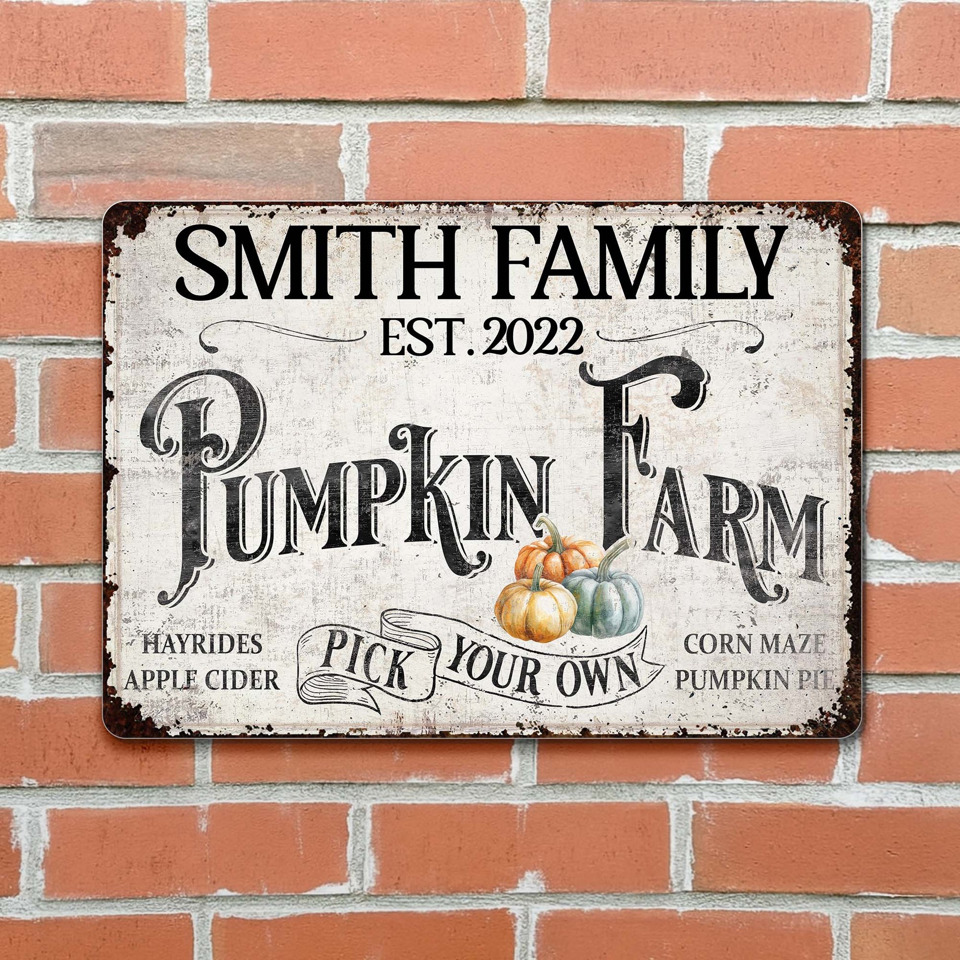 Personalized Pumpkin Farm With Autumn Festivities