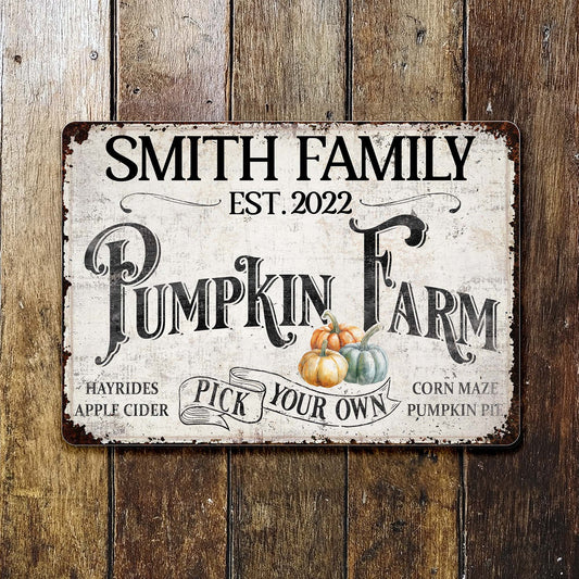 Personalized Pumpkin Farm With Autumn Festivities