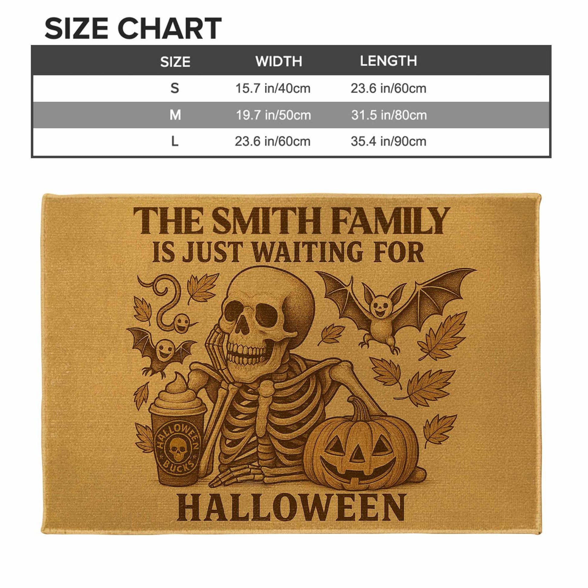 Family Just Waiting For Halloween, Skeleton, Pumpkin, Bat