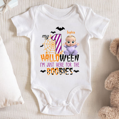 My First Halloween Just Here For The Boobies