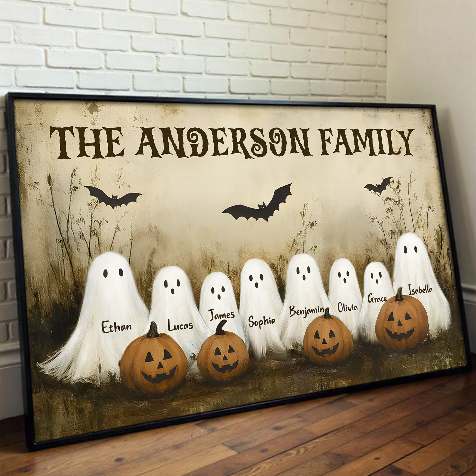 The Anderson Family Ghosts and Pumpkins