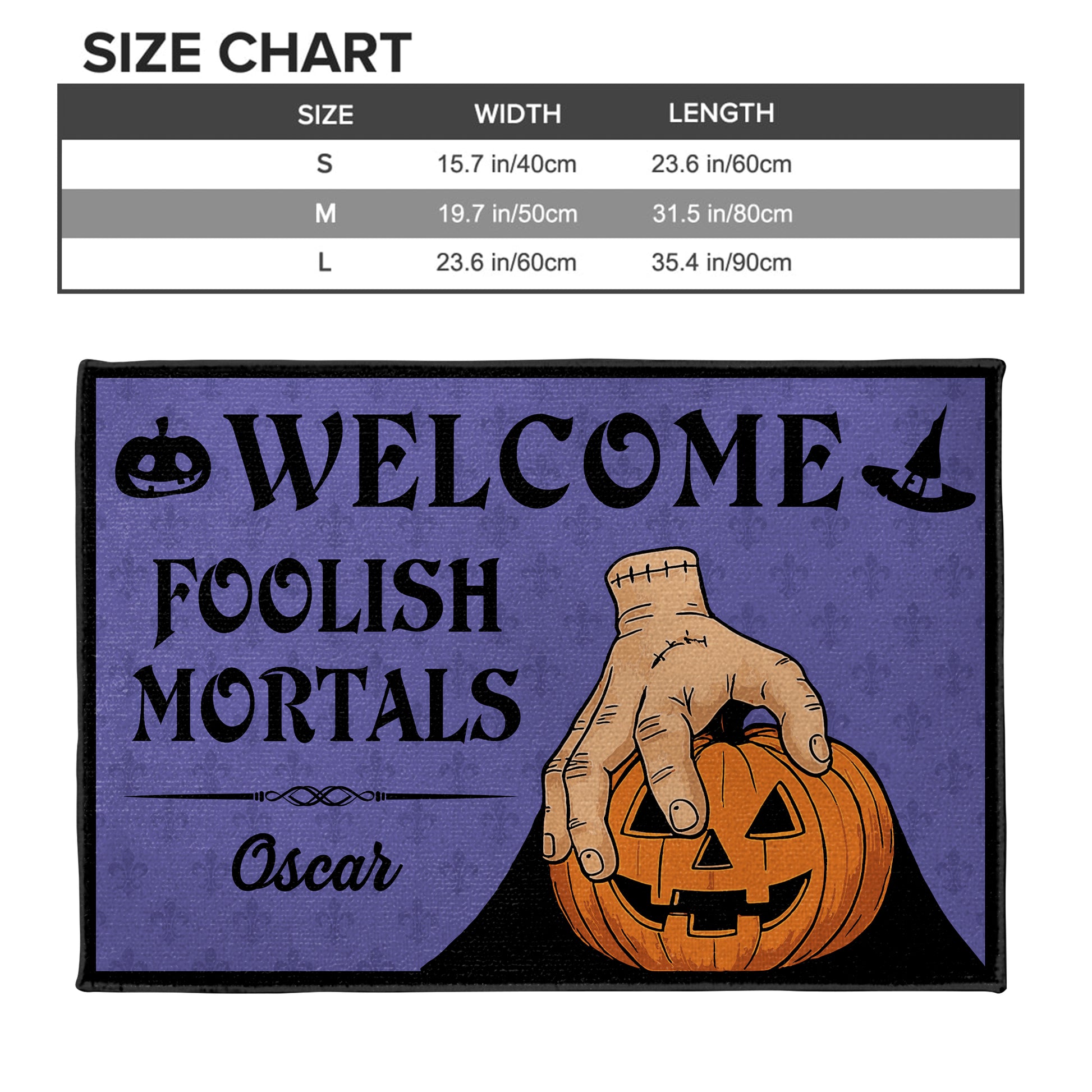 Welcome Foolish Mortals, Pumpkin And Hand