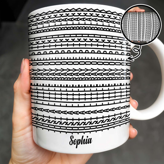 Brave Musical Notes Design - Personalized Custom Coffee Mug - HALW066_MG