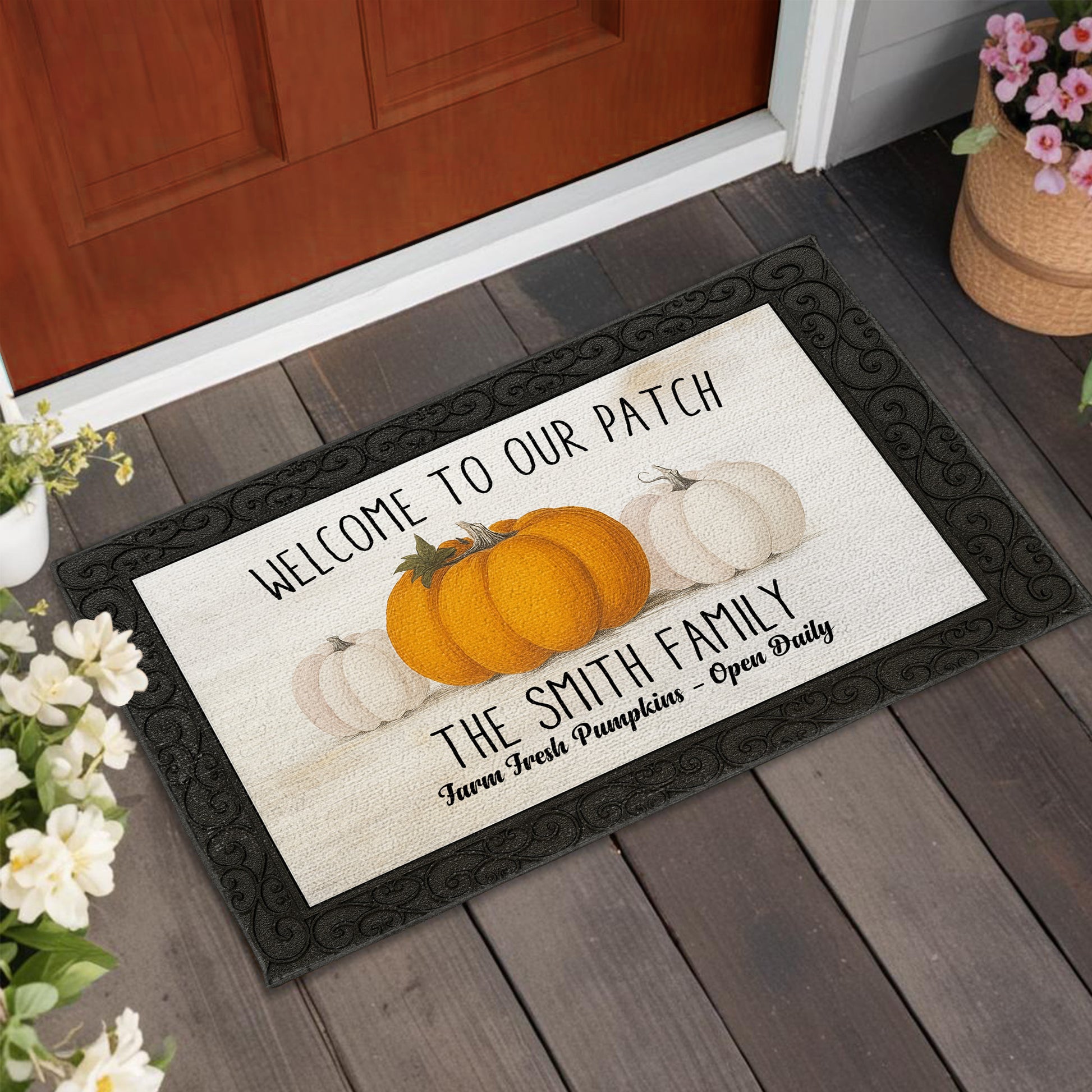 Welcome To Our Patch With Pumpkins