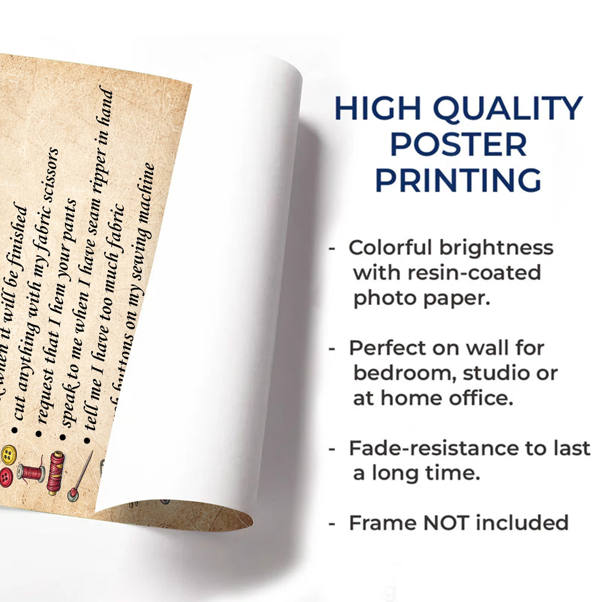 In My Sewing Room Thou Shall Not, Sewing Machine Art