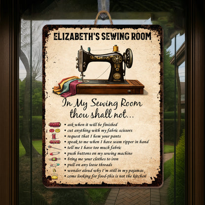 My Sewing Room In My Sewing Room Thou Shall Not Rules Vintage Machine