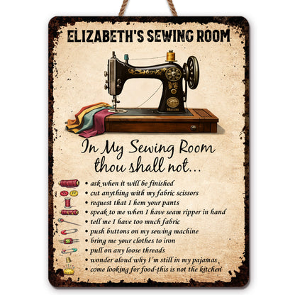 My Sewing Room In My Sewing Room Thou Shall Not Rules Vintage Machine