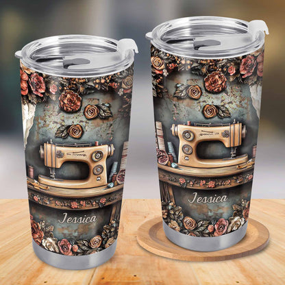 Celebrate Creativity Vintage Sewing Machine And Roses