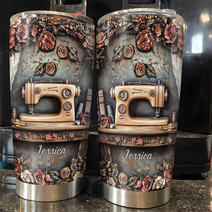 Celebrate Creativity Vintage Sewing Machine And Roses