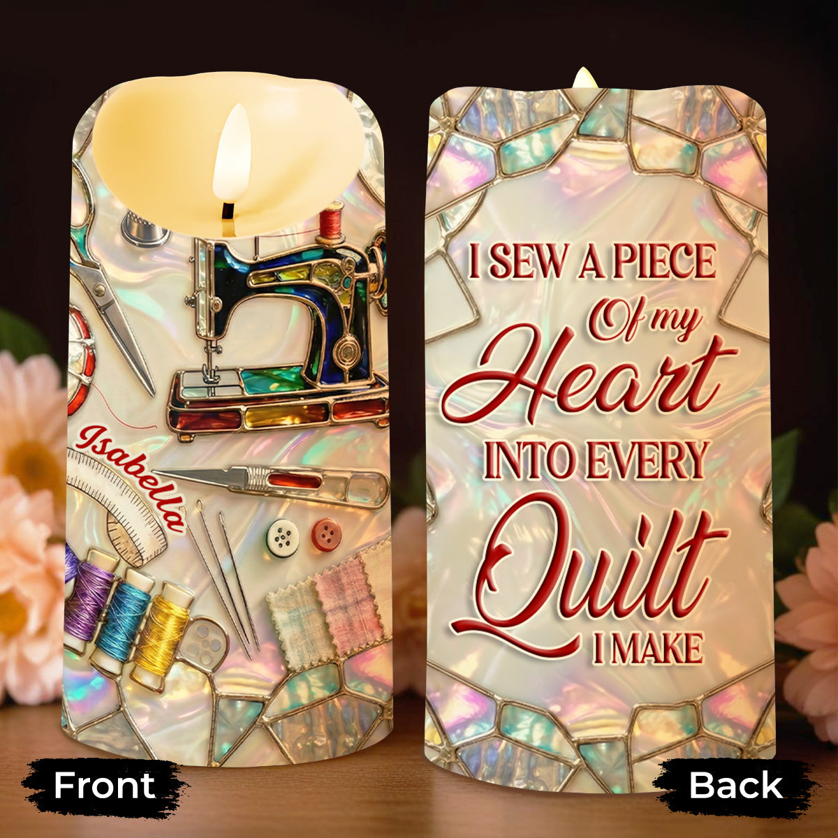 I Sew A Piece Of My Heart Into Every Quilt Sewing Machine And Tools