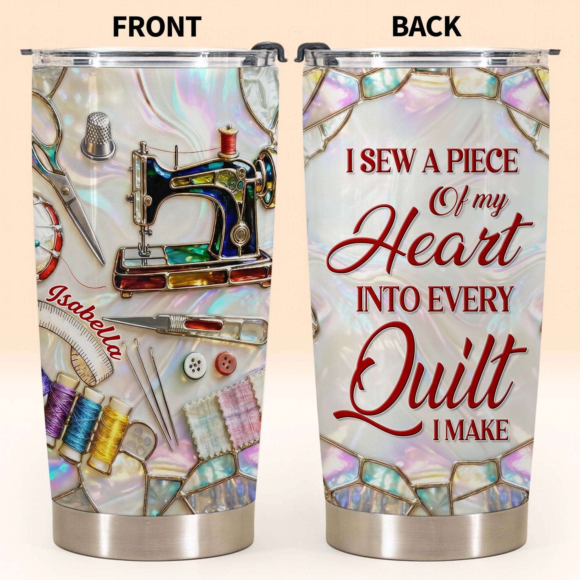 I Sew A Piece Of My Heart, Sewing Machine And Craft Tools