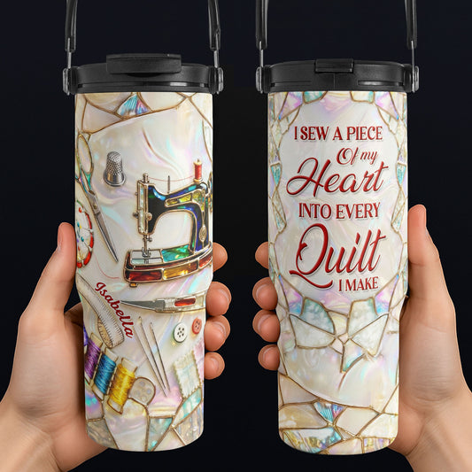 I Sew A Piece Of My Heart Into Every Quilt I Make Mosaic Pattern