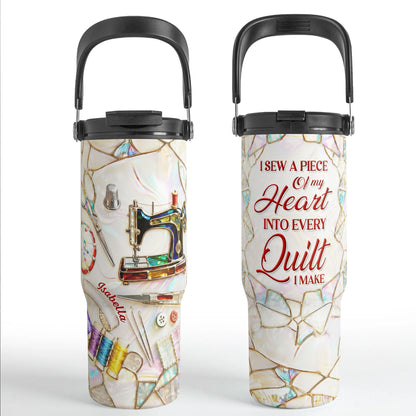 I Sew A Piece Of My Heart Into Every Quilt I Make Mosaic Pattern