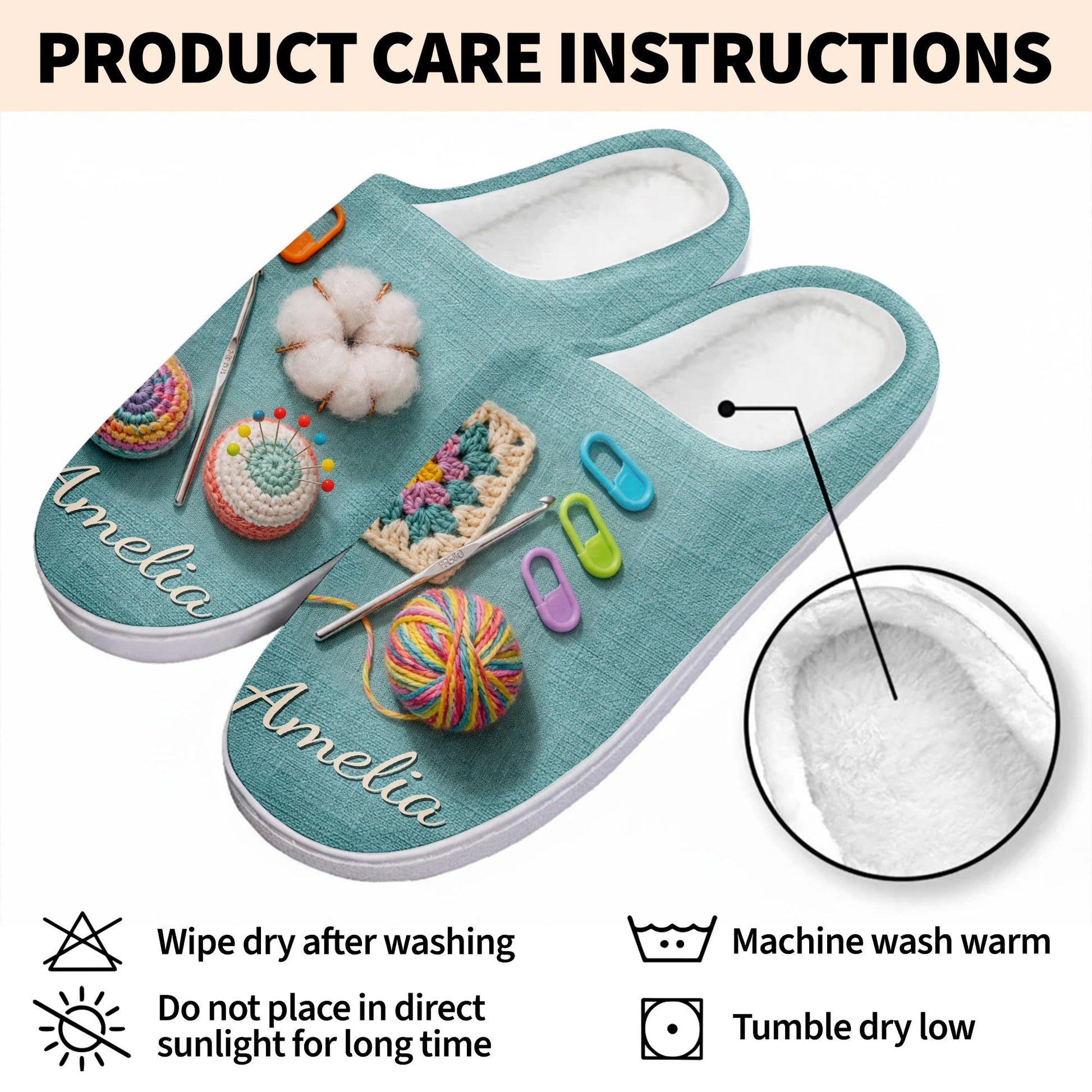 A Happy Place With Yarn And Crochet Hook Crafting Design