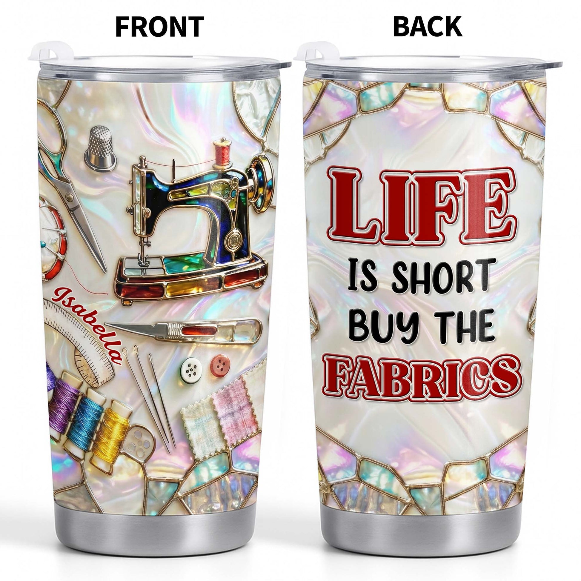 Life Is Short Buy The Fabrics, Sewing Crafts Design