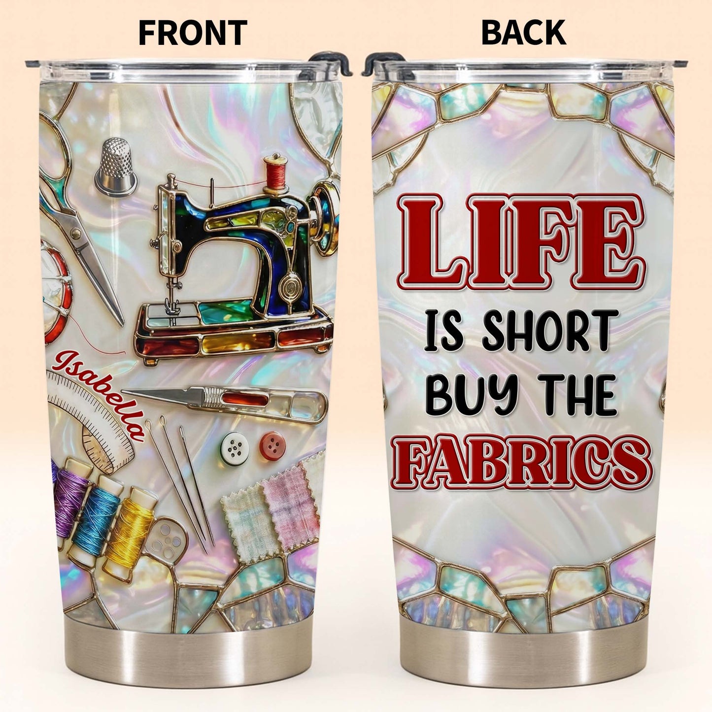 Life Is Short Buy The Fabrics, Sewing Crafts Design