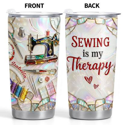 Sewing Is My Therapy With Sewing Machine And Threads