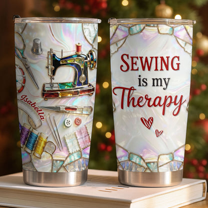 Sewing Is My Therapy With Sewing Machine And Threads