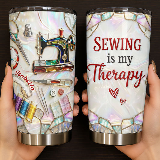 Sewing Is My Therapy With Sewing Machine And Threads