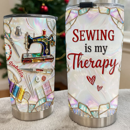 Sewing Is My Therapy With Sewing Machine And Threads