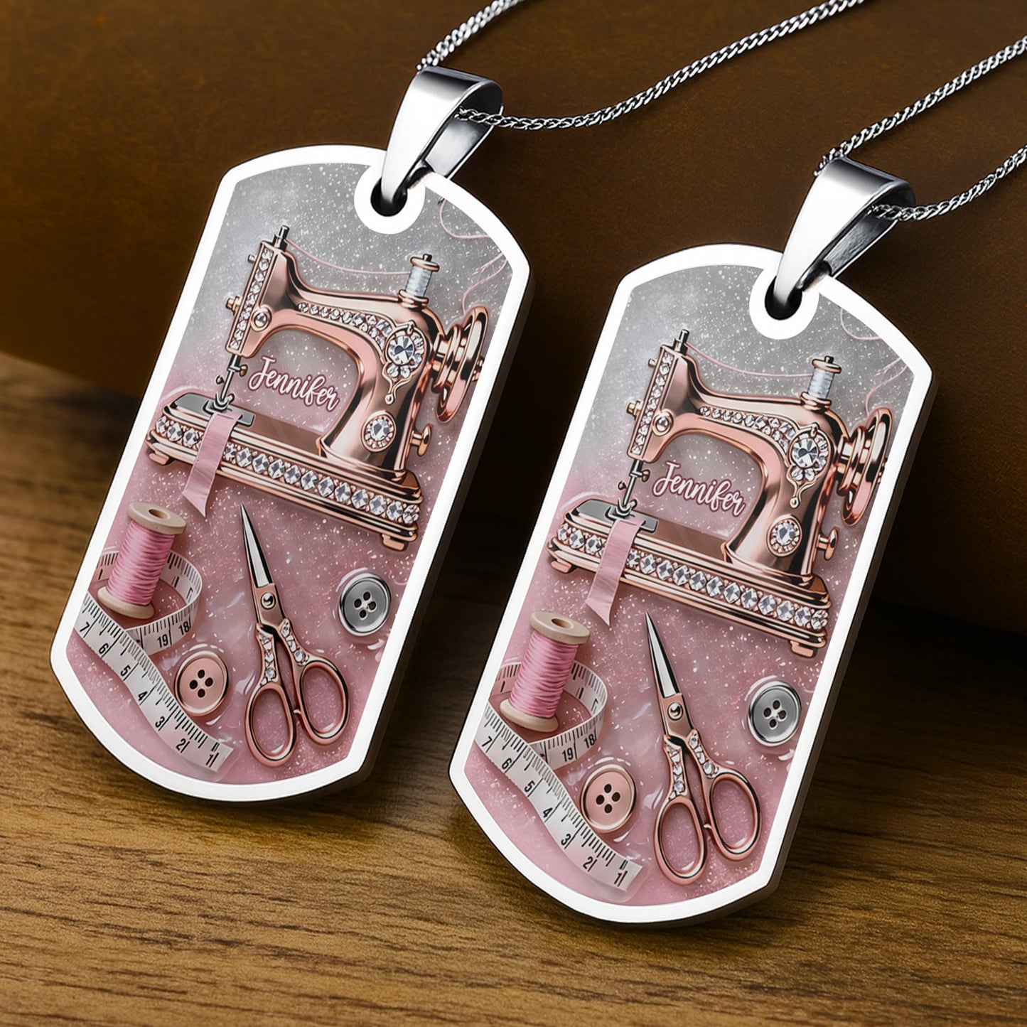 Weaves Her Heart Into Every Stitch Sewing Machine And Scissors