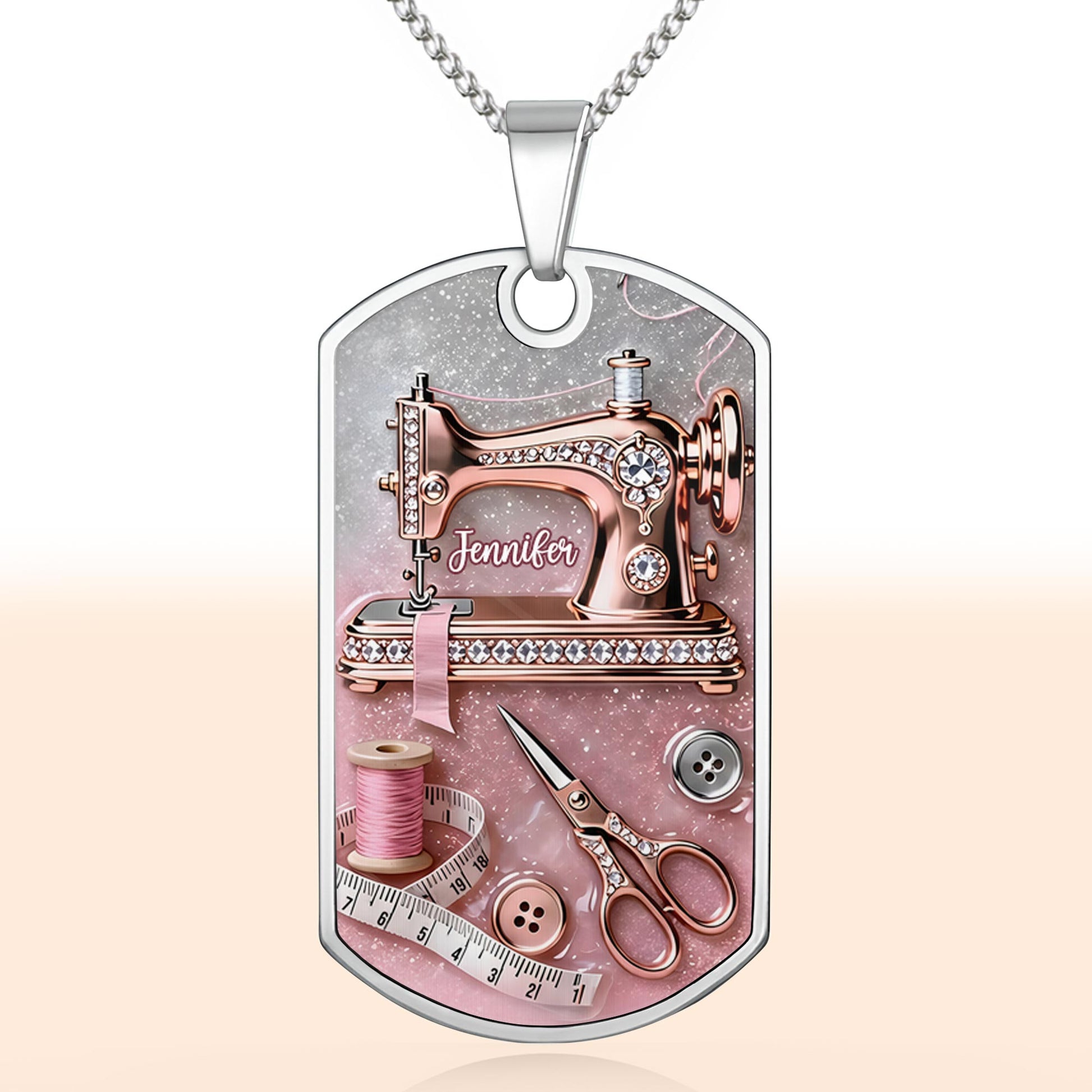 Weaves Her Heart Into Every Stitch Sewing Machine And Scissors