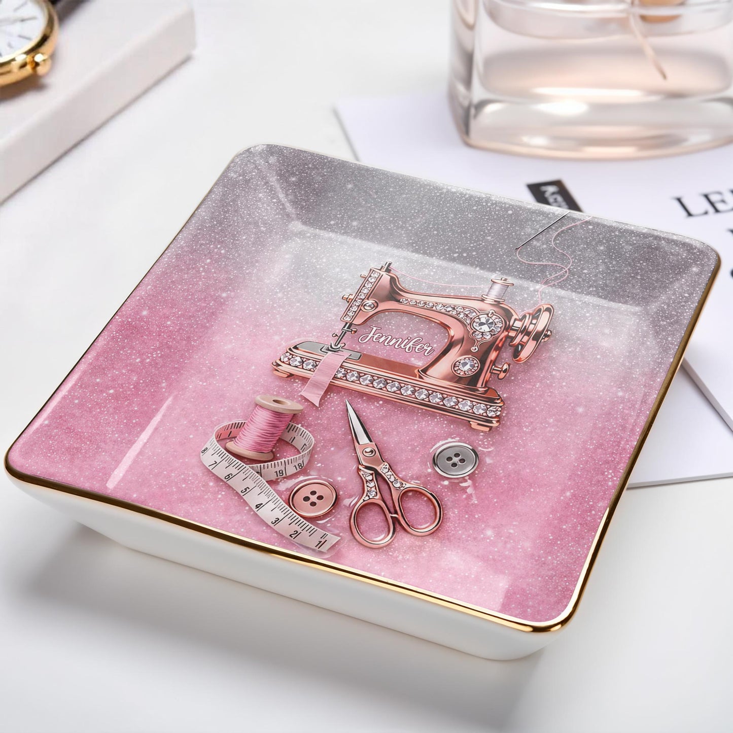 A Life Stitched With Love Sewing Machine Scissors And Thread