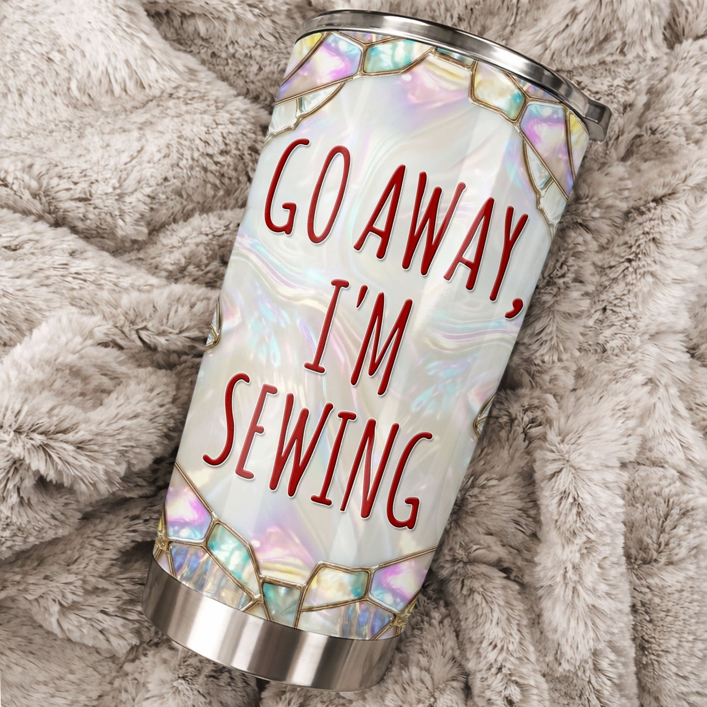 Go Away I'm Sewing With Sewing Machine And Crafts