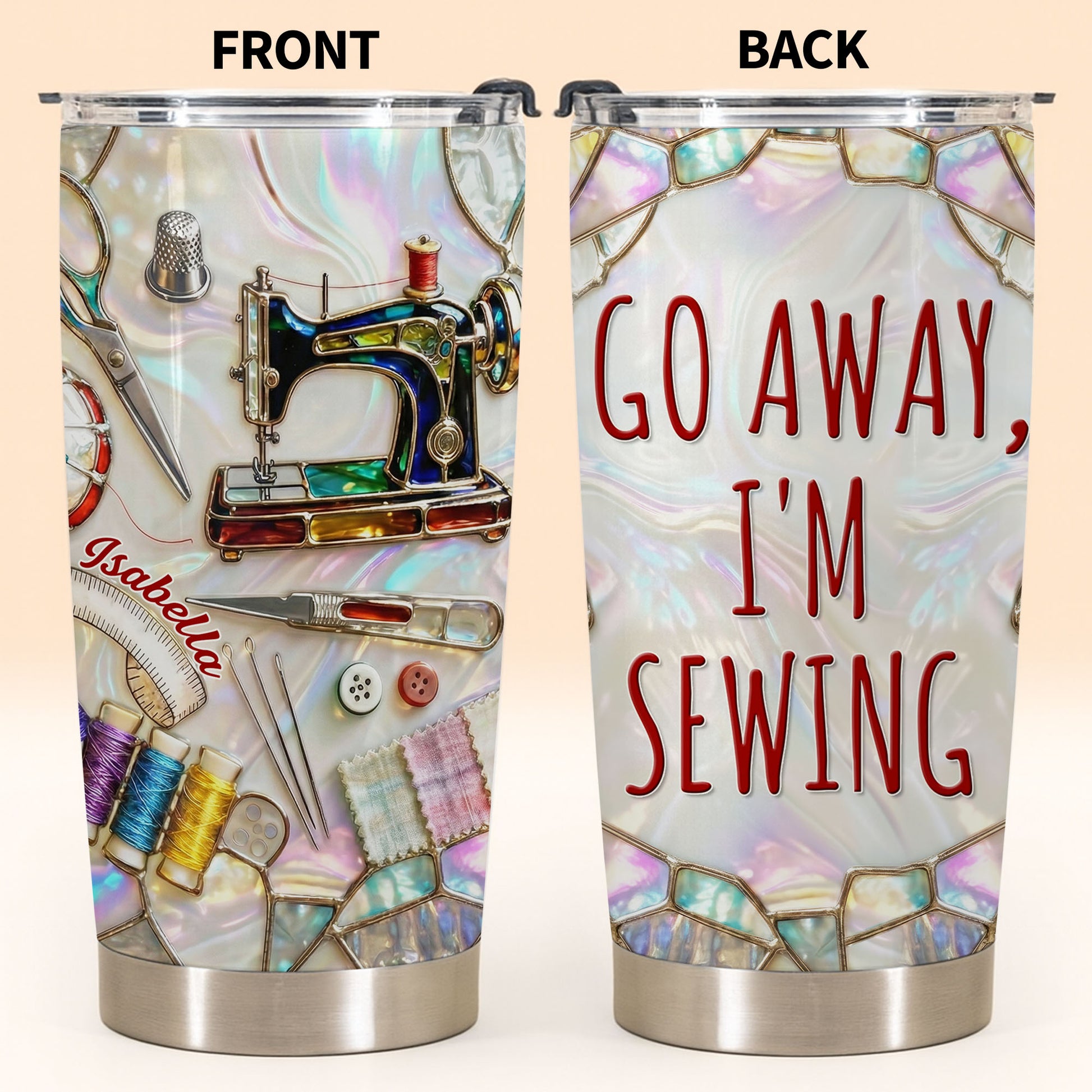 Go Away I'm Sewing With Sewing Machine And Crafts