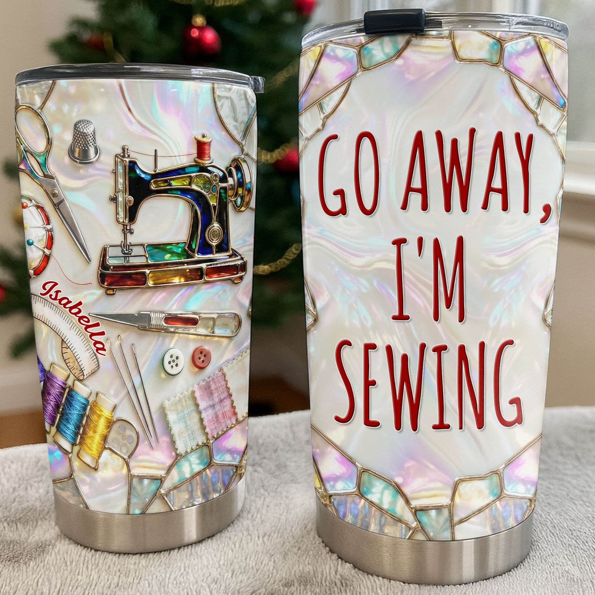 Go Away I'm Sewing With Sewing Machine And Crafts