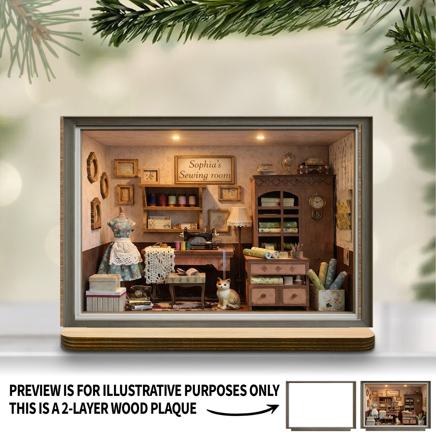 My Sewing Room With Vintage Sewing Machine And Fabrics