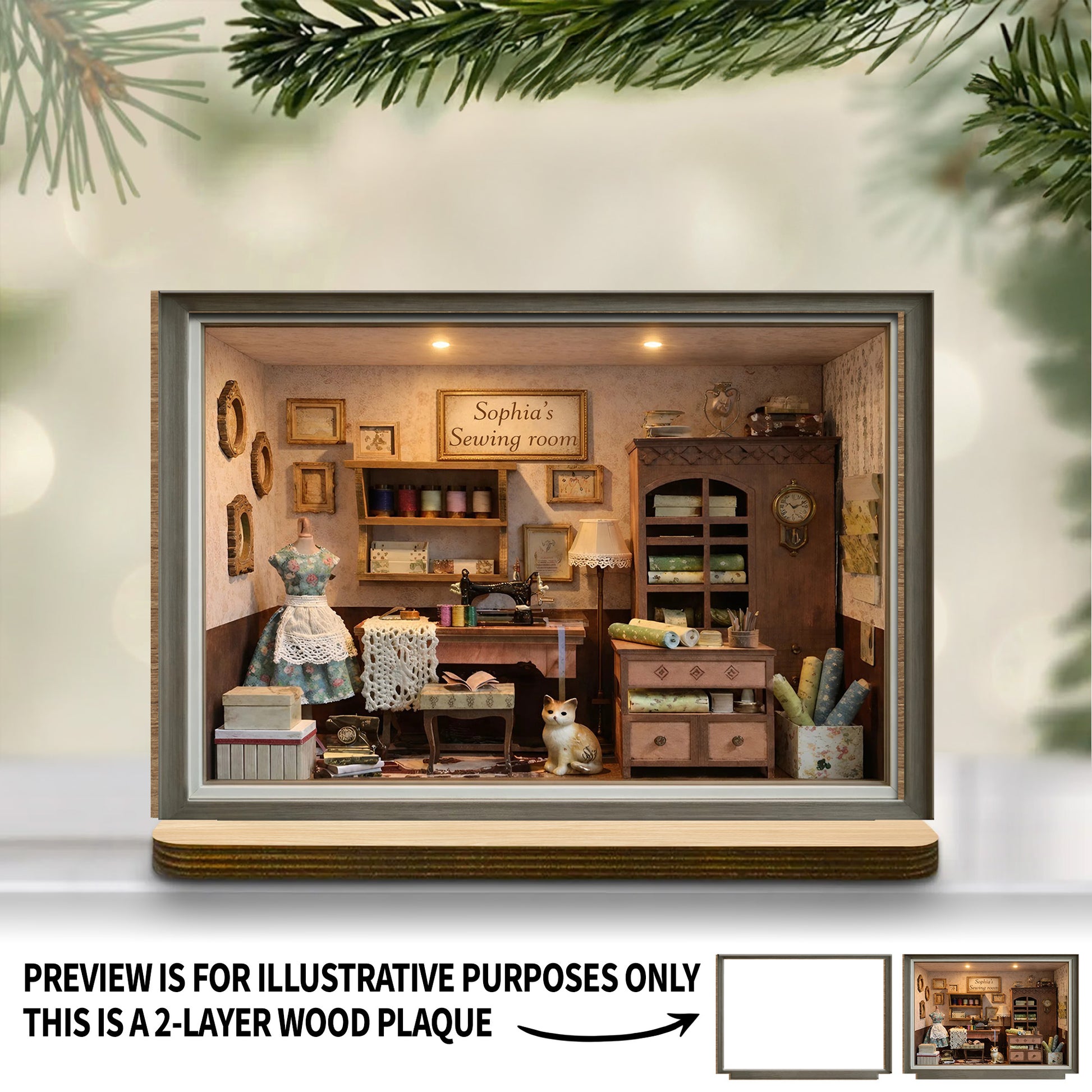 My Sewing Room With Vintage Sewing Machine And Fabrics