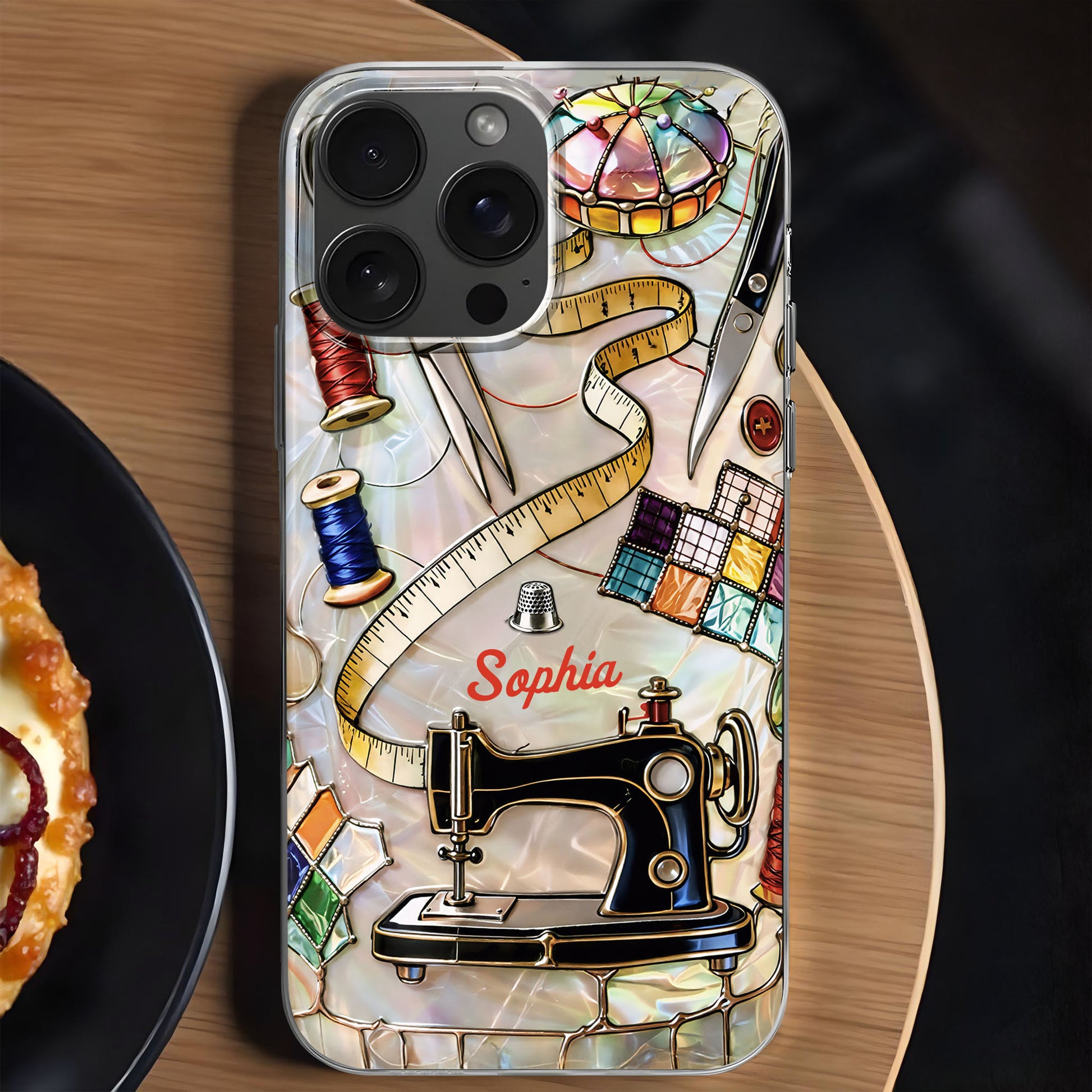 Vintage Sewing Machine and Tailor Tools Personalized Design