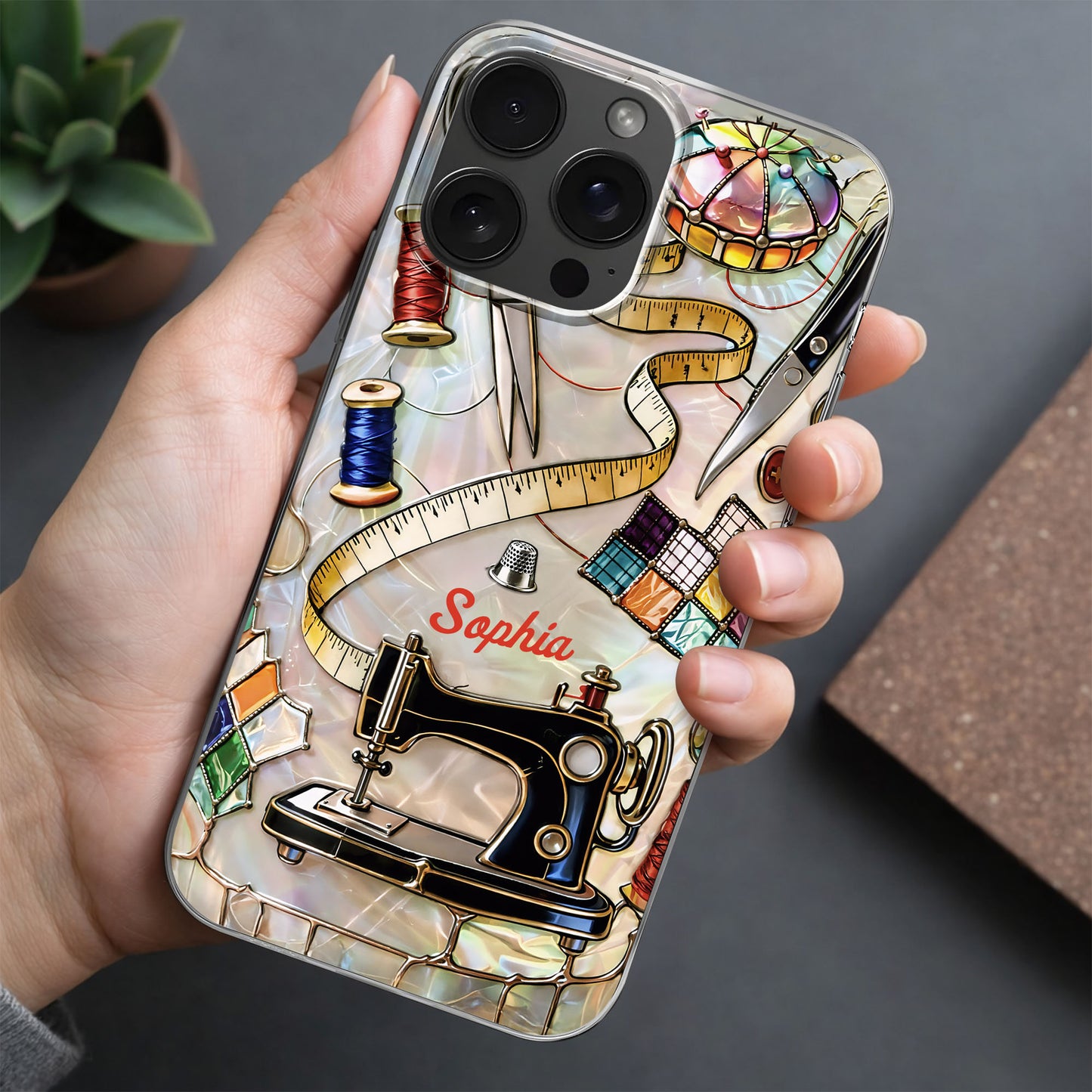 Vintage Sewing Machine and Tailor Tools Personalized Design