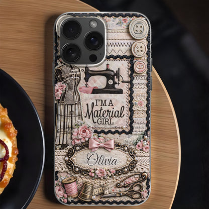I'm A Material Girl Sewing Machine And Vintage Crafting Objects