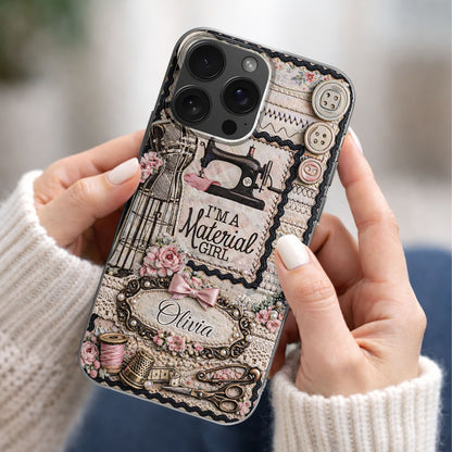 I'm A Material Girl Sewing Machine And Vintage Crafting Objects