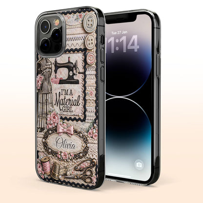 I'm A Material Girl Sewing Machine And Vintage Crafting Objects