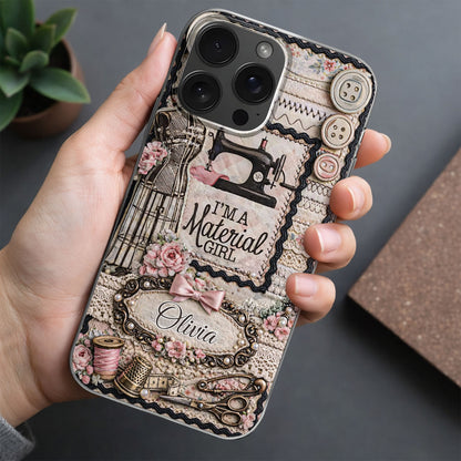 I'm A Material Girl Sewing Machine And Vintage Crafting Objects