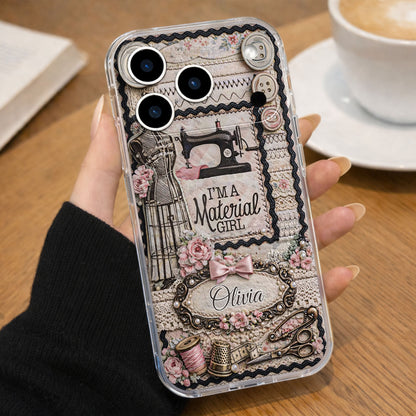 I'm A Material Girl Sewing Machine And Vintage Crafting Objects