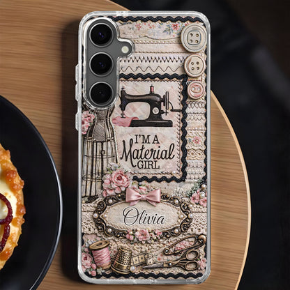 I'm A Material Girl Sewing Machine And Vintage Crafting Objects